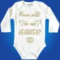 Preview: Baby Bodysuit with a saying marry