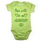 Preview: Baby-Body mit Spruch Trauung