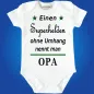 Preview: Baby-Body mit Aufdruck Superhelden Opa