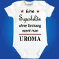 Preview: Baby-Body mit Aufdruck Superheldin Uroma