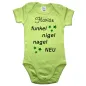 Preview: Baby‑Body mit modernem „Funkel‑Nigelnagelneu“ Aufdruck
