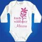 Preview: Mädchen‑Babybody mit zarter Wildblume