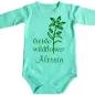 Preview: Personalisierter Baby‑Body mit Blumenmotiv und Name