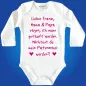 Preview: Baby‑Body als Geschenk zur Taufe mit Wunschname