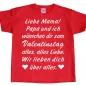 Preview: Kinder T-Shirt zum Valentinstag