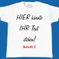 Preview: Kinder T-Shirt mit freiem Druck - personalisiert