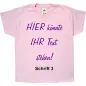 Preview: Kinder T-Shirt individuell - komplett personalisiert