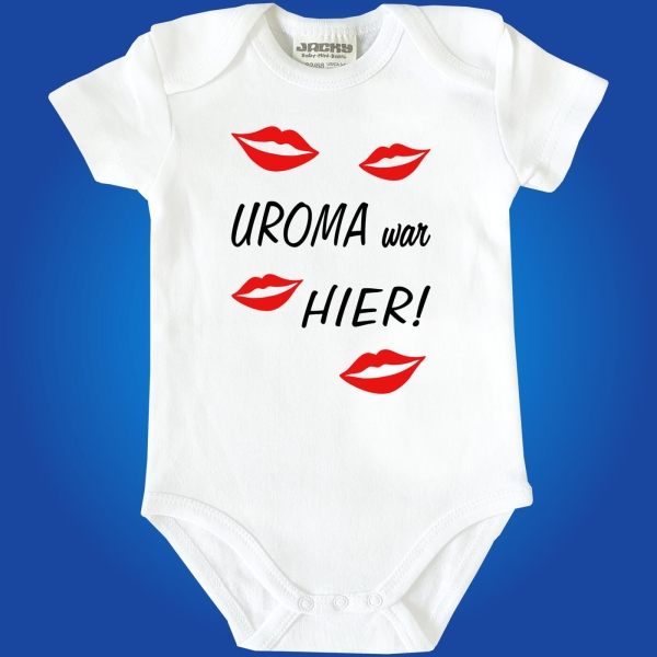 Baby-Body - Oma Mama Tante Uroma war hier oder Wunschname