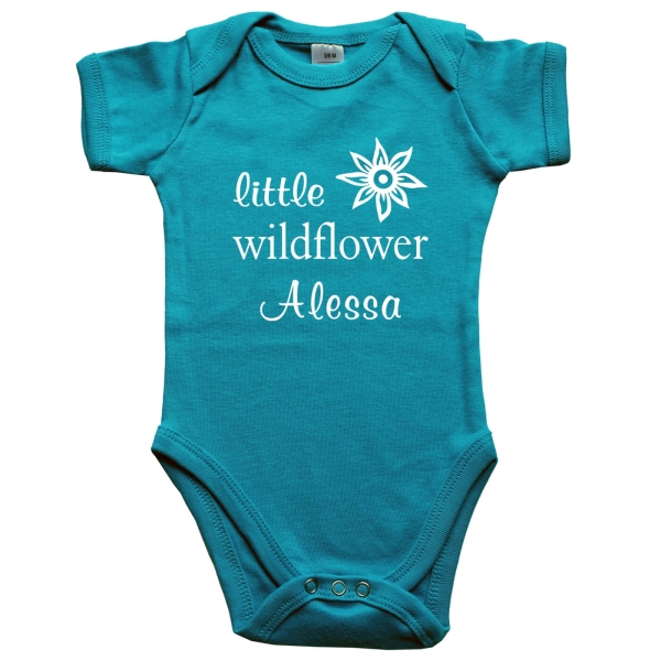 Baby-Body Little Wildflower - MIT oder OHNE Wunschname