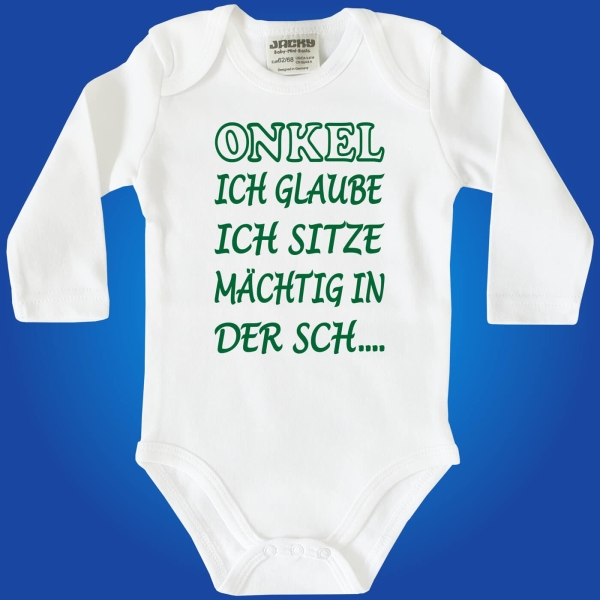 Witziger Baby-Body - Freie Wahl Papa, Mama, Oma, Opa, Tante oder Onkel