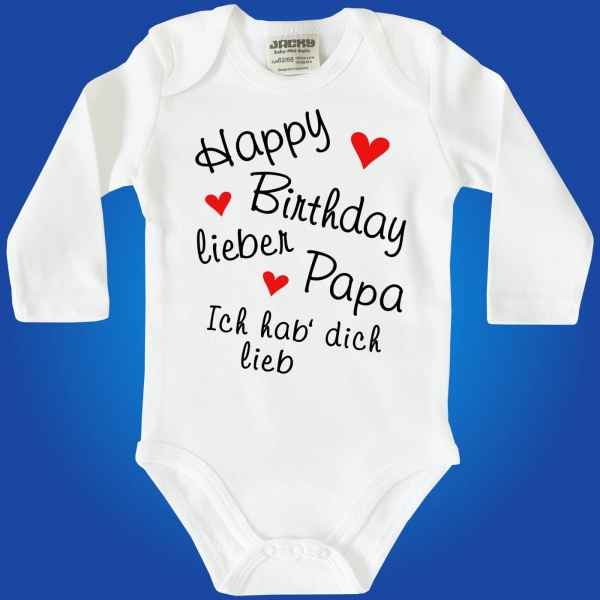 Baby-Body - Happy Birthday Tante, Onkel, Mama, Papa, Oma, Opa, Uroma, Uropa