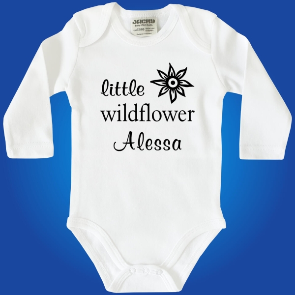 Baby-Body Little Wildflower MIT oder OHNE Wunschname