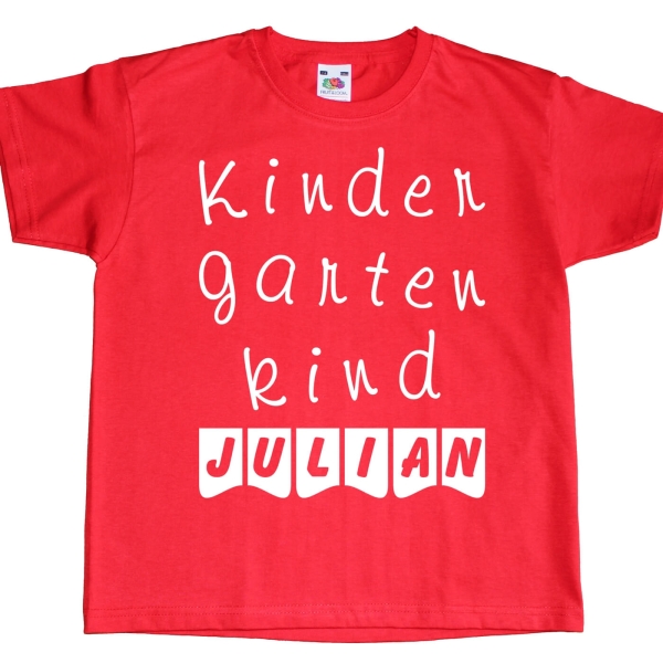 Kinder T-Shirt - Kindergartenkind Kita mit Wunschname