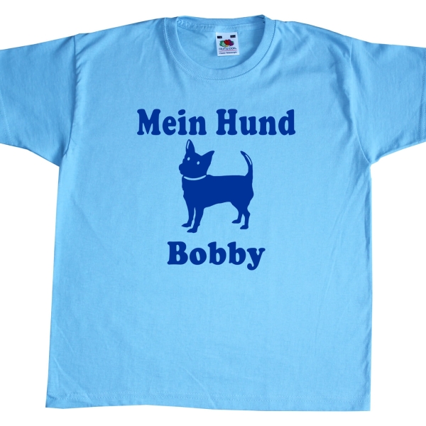 Kinder T-Shirt Hund - mit Wunschname