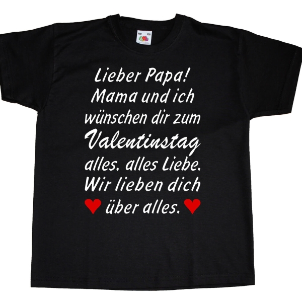 Kinder TShirt Valentinstag