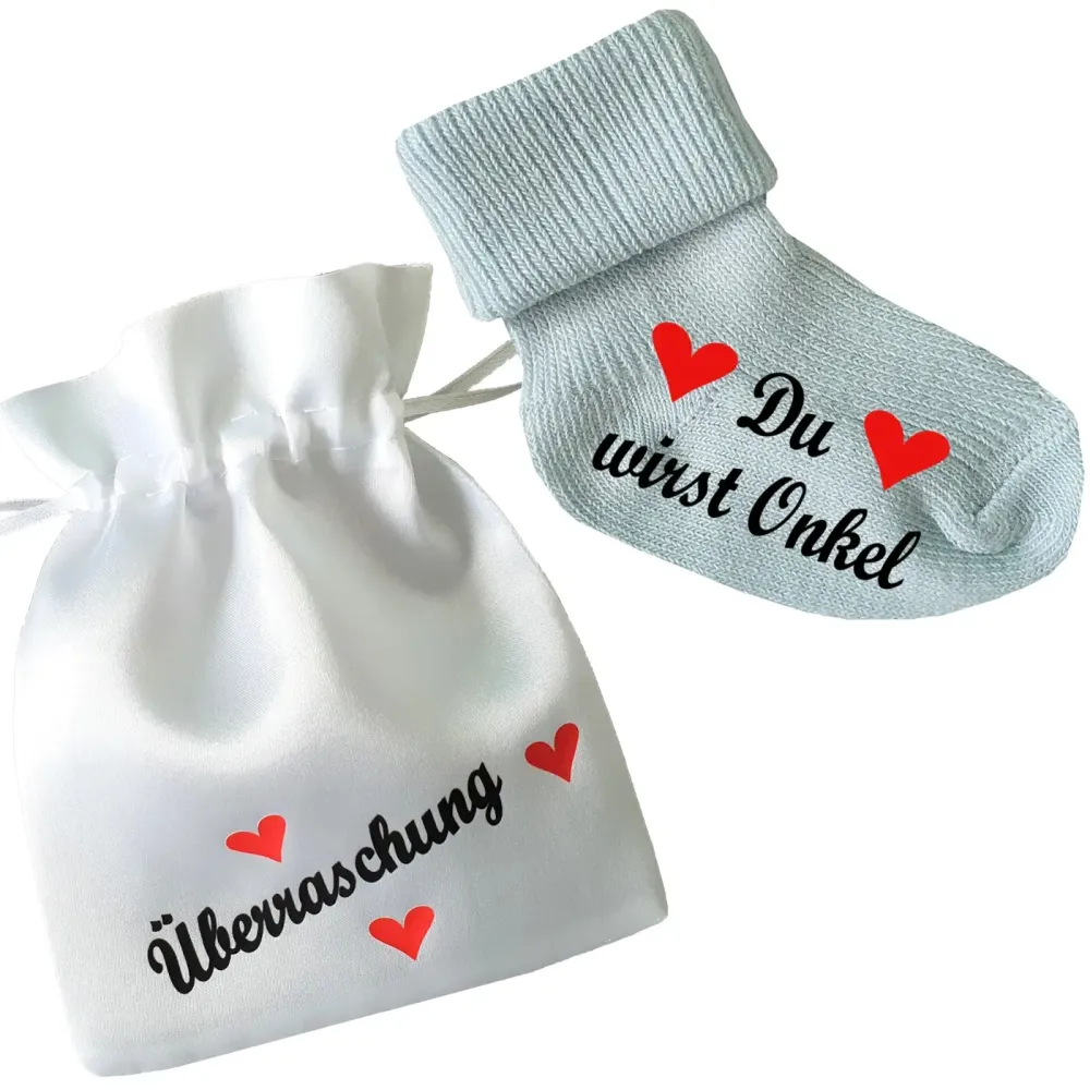 Preview: Babysocken mit Druck Oma - Opa