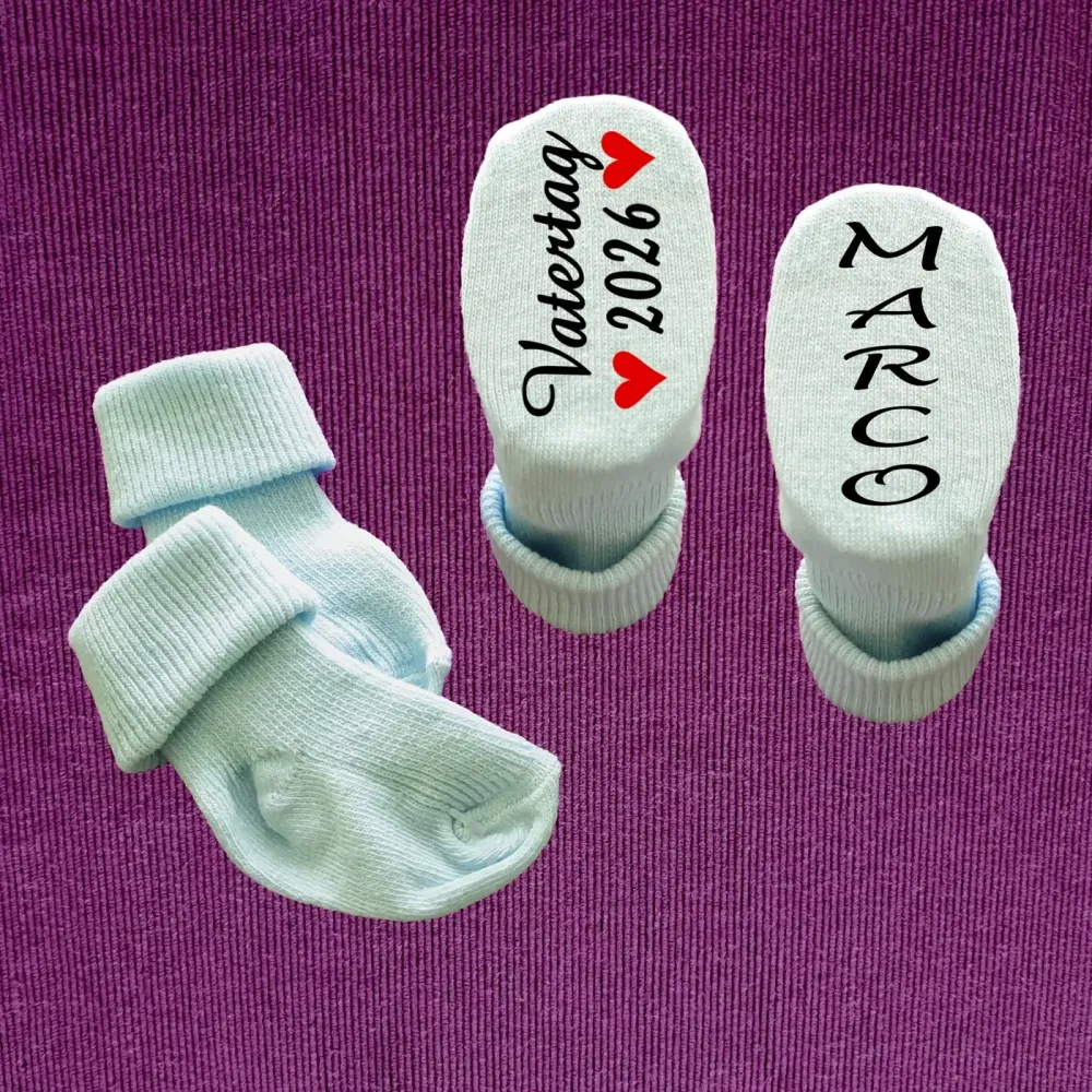 Babysocken mit Aufdruck zum Vatertag