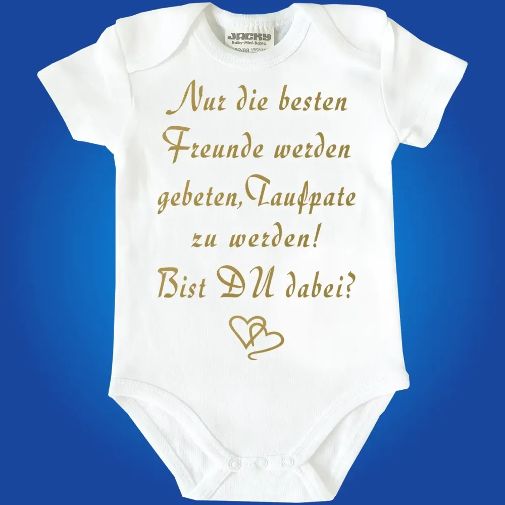 Baby-Body mit Druck Pateneltern