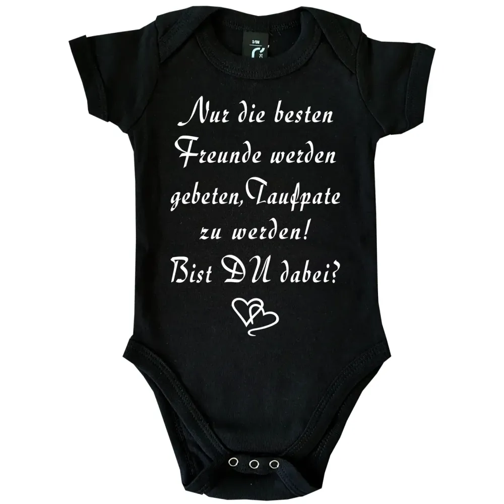 Baby-Body mit Druck Taufpaten
