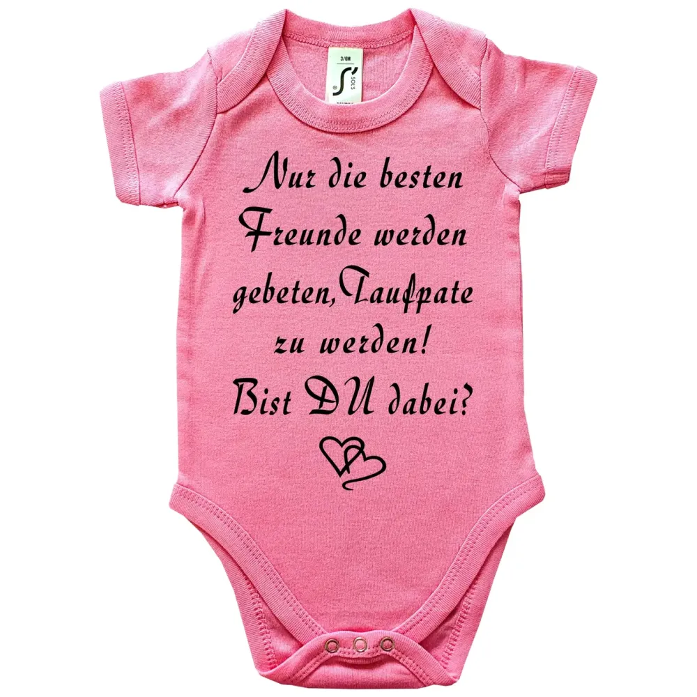 Baby-Body mit Druck Taufpaten