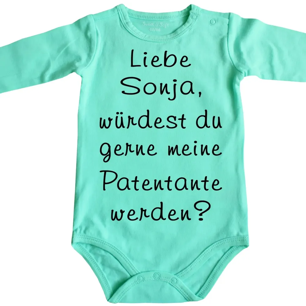 Preview: Baby-Body Patentante zur Taufe