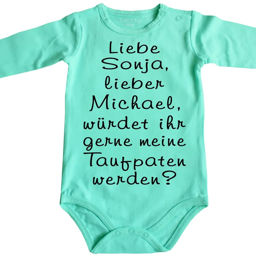 Preview: Baby-Body Taufpaten zur Taufe