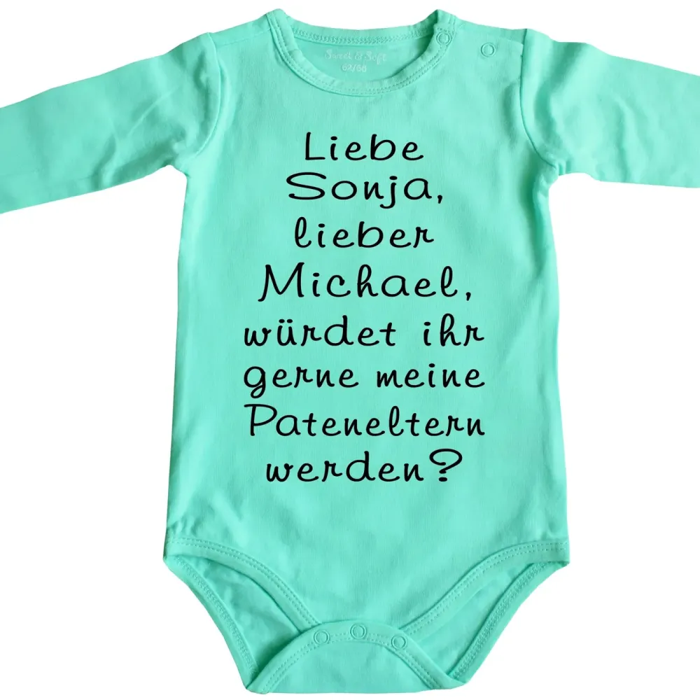 Baby-Body Pateneltern zur Taufe