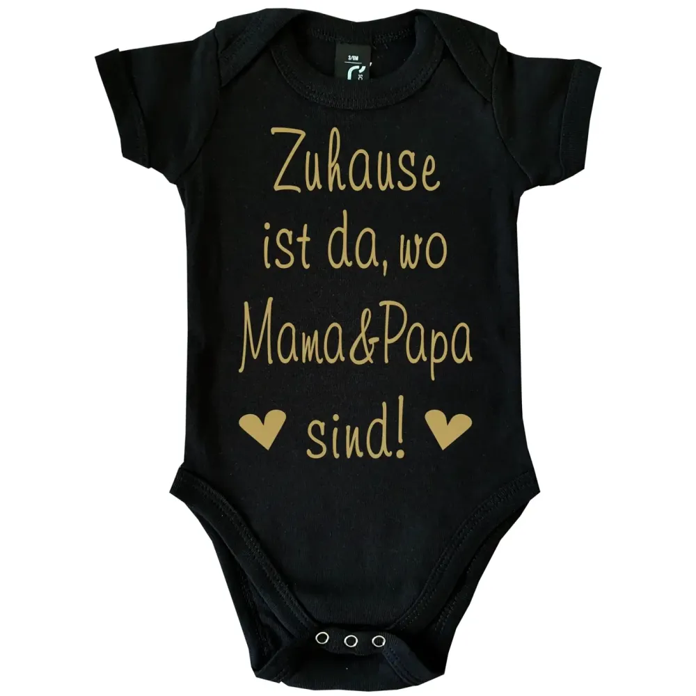Lustiger Baby-Body mit Spruch zur Geburt