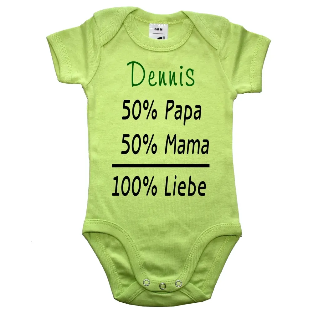 Baby-Body mit Druck personalisiert