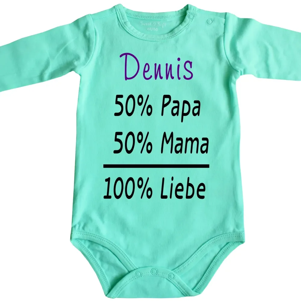 Preview: Baby-Body mit Druck Formel