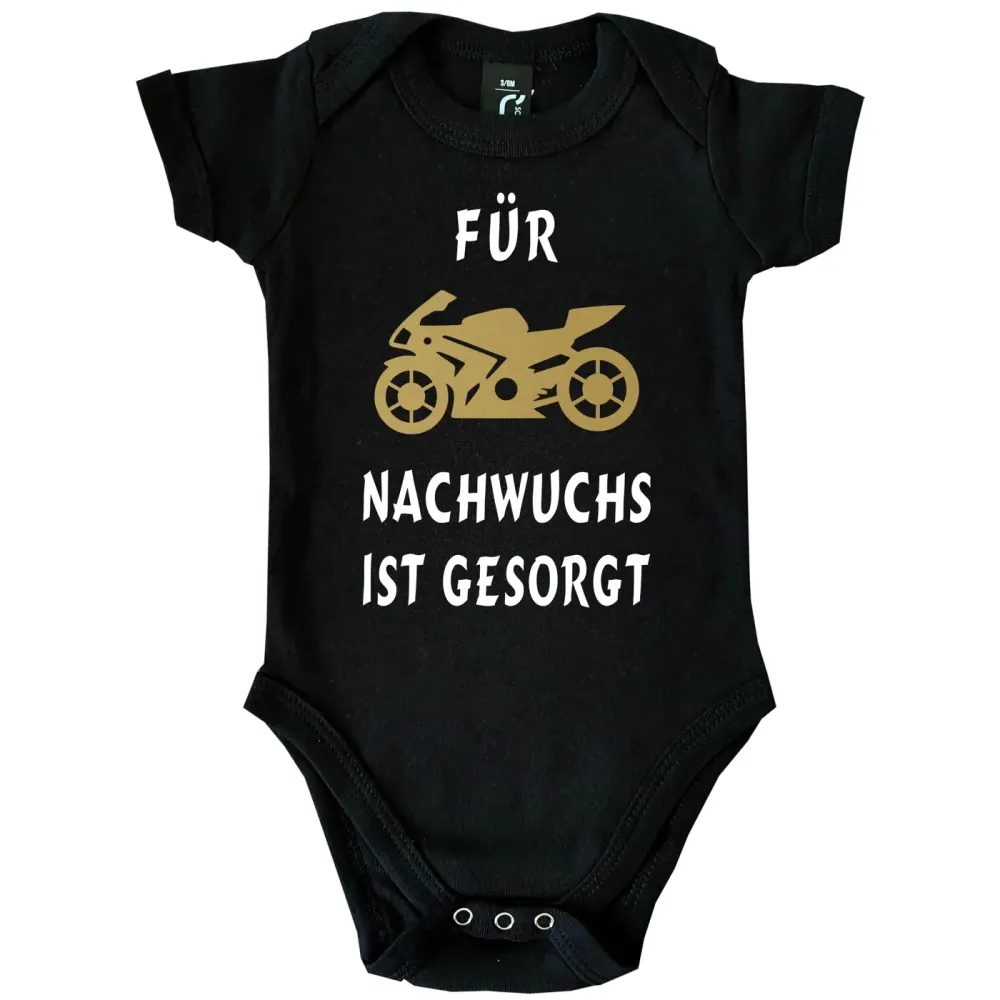 Baby-Body mit Motorrad‑Design für kleine Biker