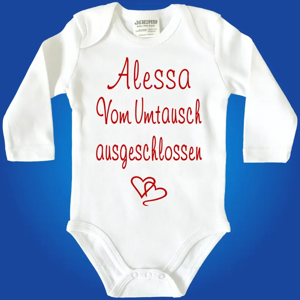 Baby-Body mit Spruch - Personalisiert