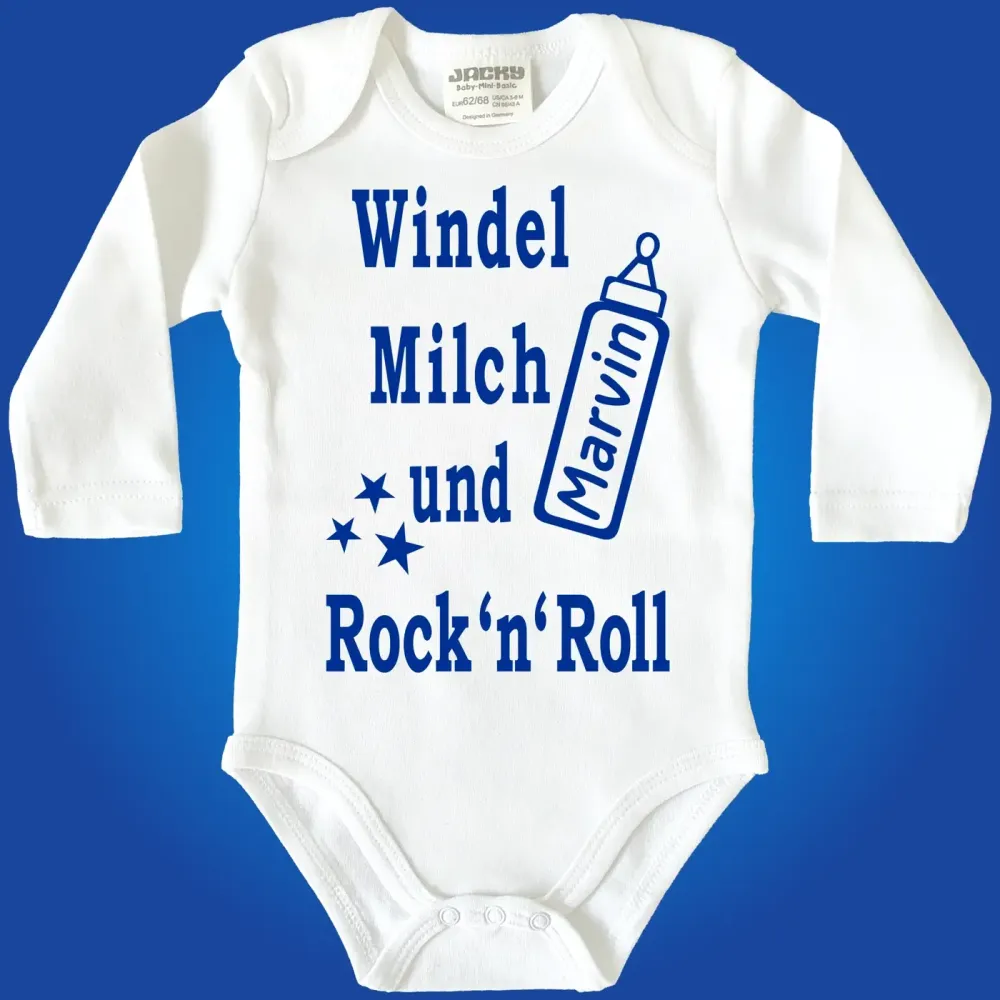 Baby Bodie mit Aufdruck Rock and Roll