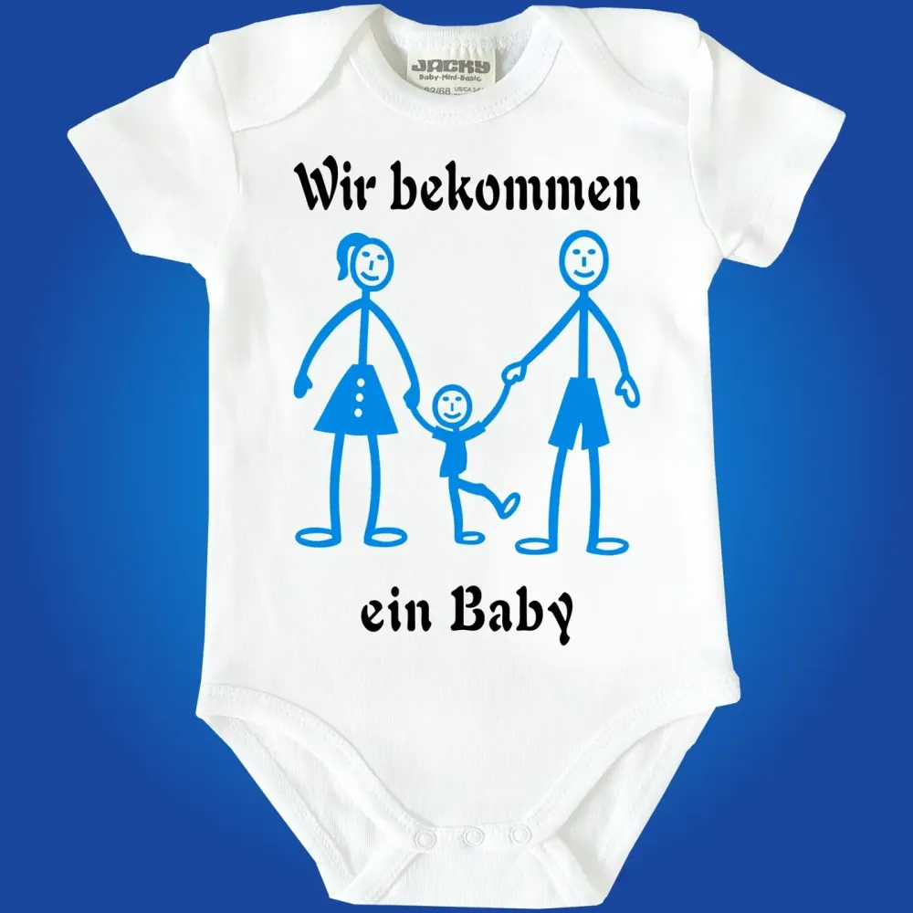 Baby-Body mit Druck Familie