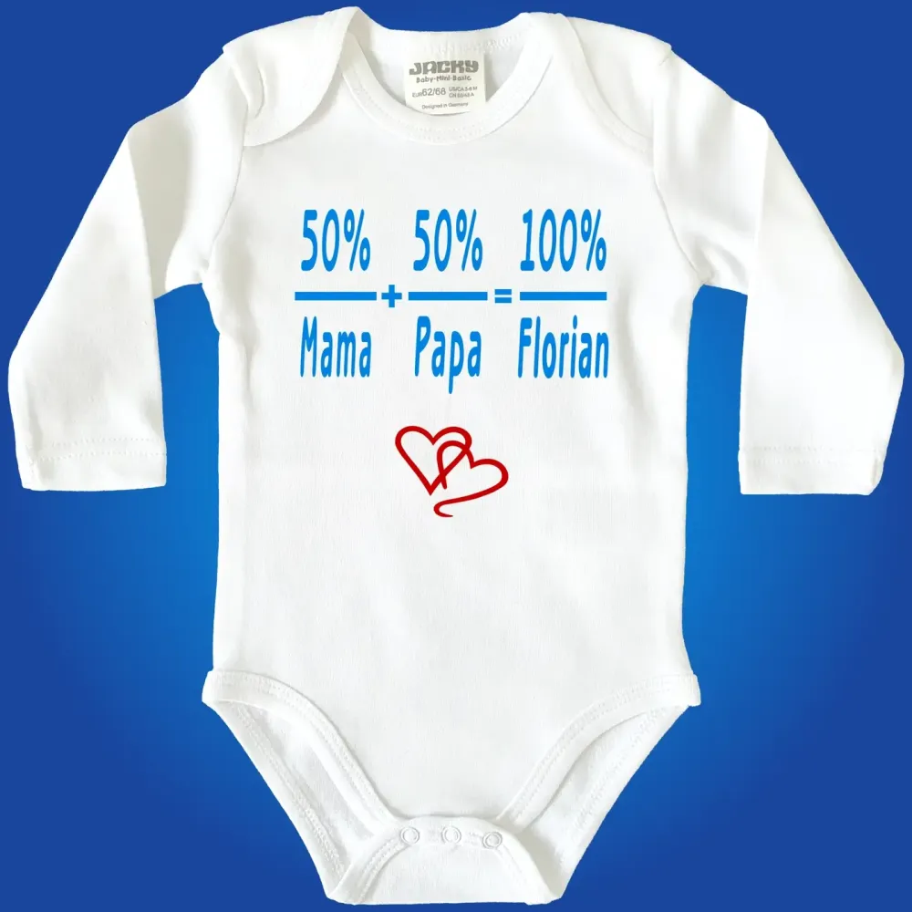 Baby-Body mit Druck Mama und Papa