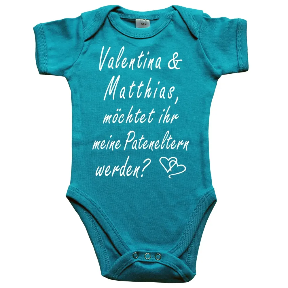 Baby-Body mit Aufdruck Taufpaten