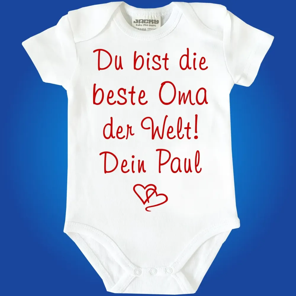 Baby-Body mit Aufdruck Bester Oma der Welt