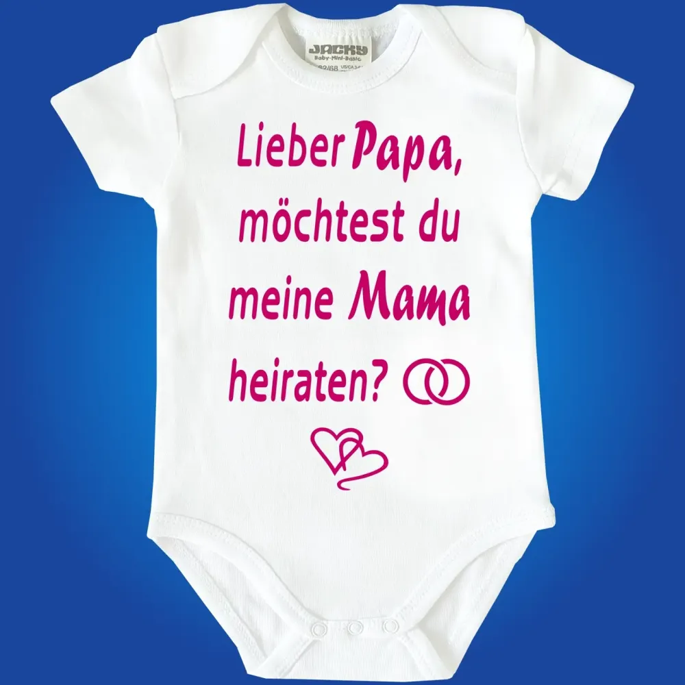 Baby-Body mit Druck Heiraten