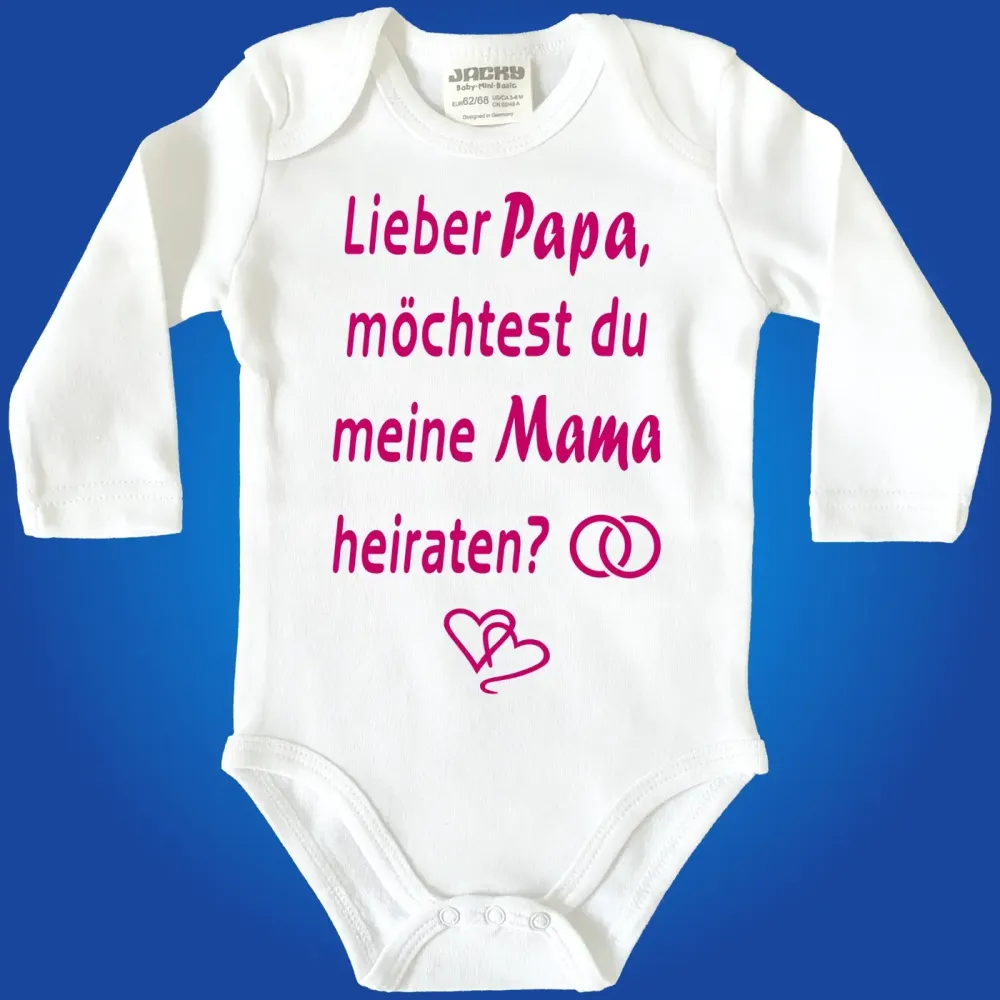 Baby-Body mit Druck Heiraten