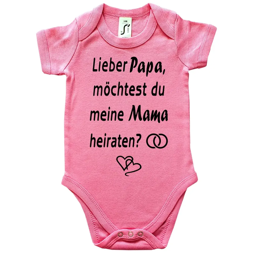 Baby-Body mit Aufdruck Heiratsantrag