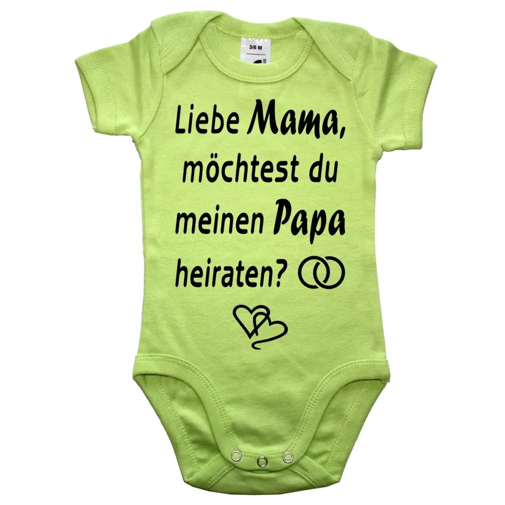 Baby-Body mit Druck Heiraten