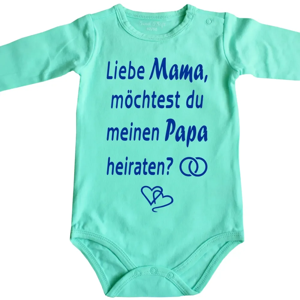 Baby-Body mit Druck Heiraten