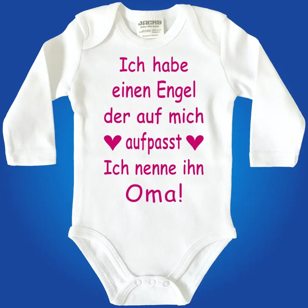 Baby‑Body mit Text „Ich nenne ihn Oma“ oder „Ich nenne ihn Opa“