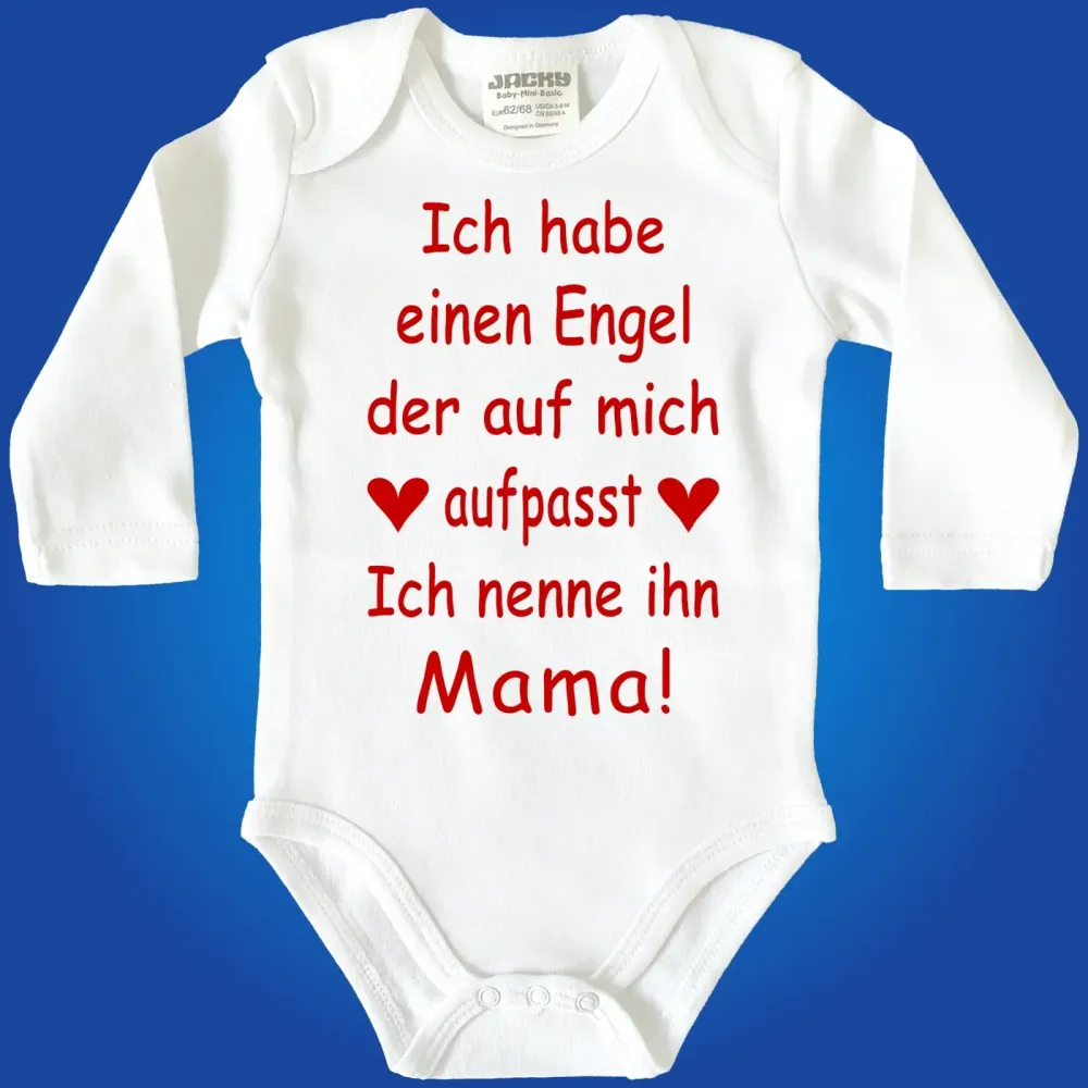 Babybody mit Schutzengel‑Motiv für Babys