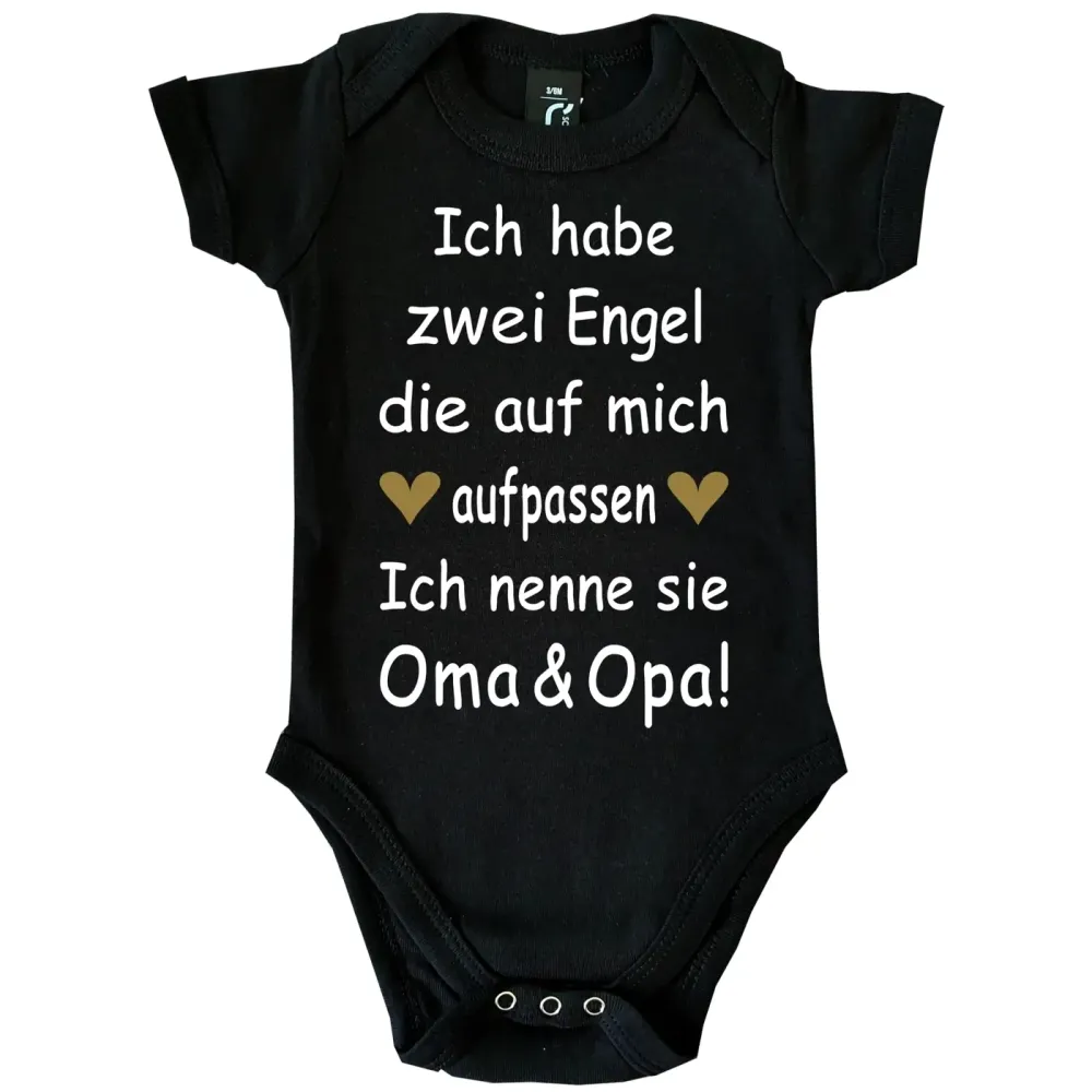 Baby-Body mit Engel Opa