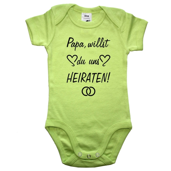 Baby-Body Verlobungsantrag