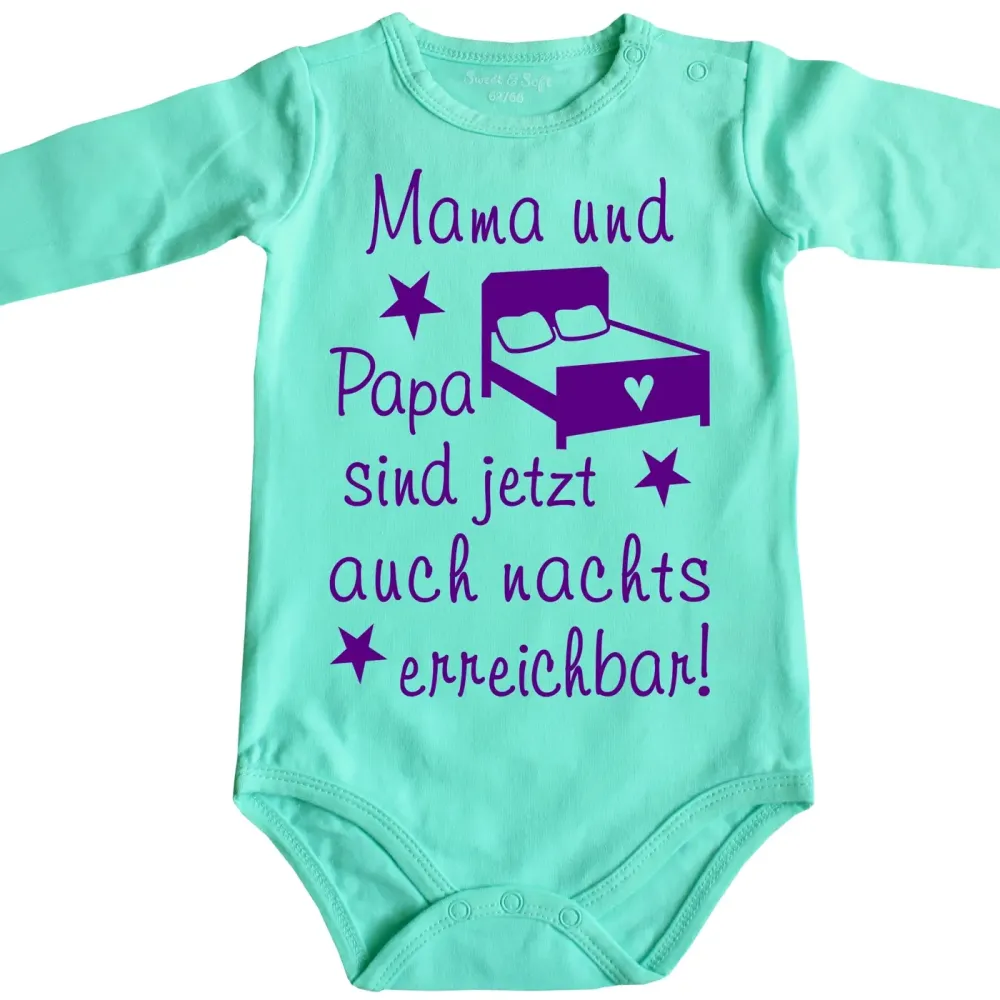 Baby Bodysuit with funny saying about the night