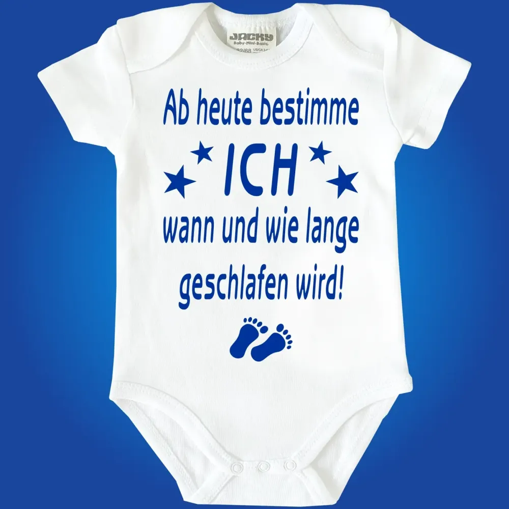 Baby Bodysuit with saying about sleeping