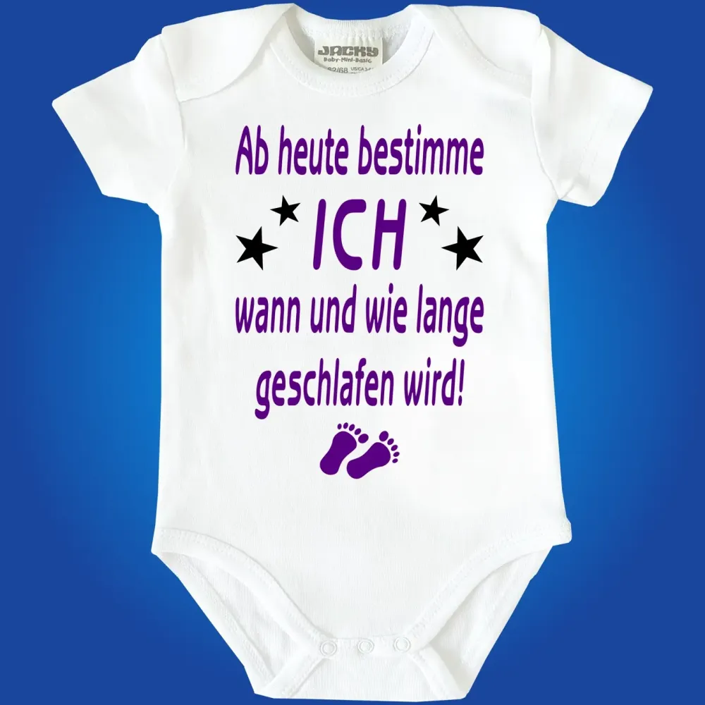 Witziger Baby-Body mit Spruch