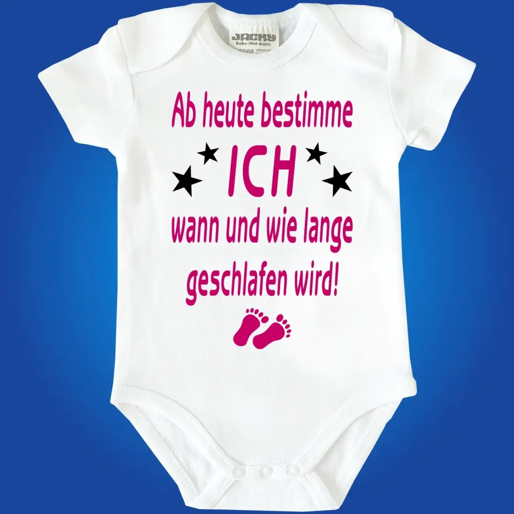 Baby Bodysuit with saying about sleeping